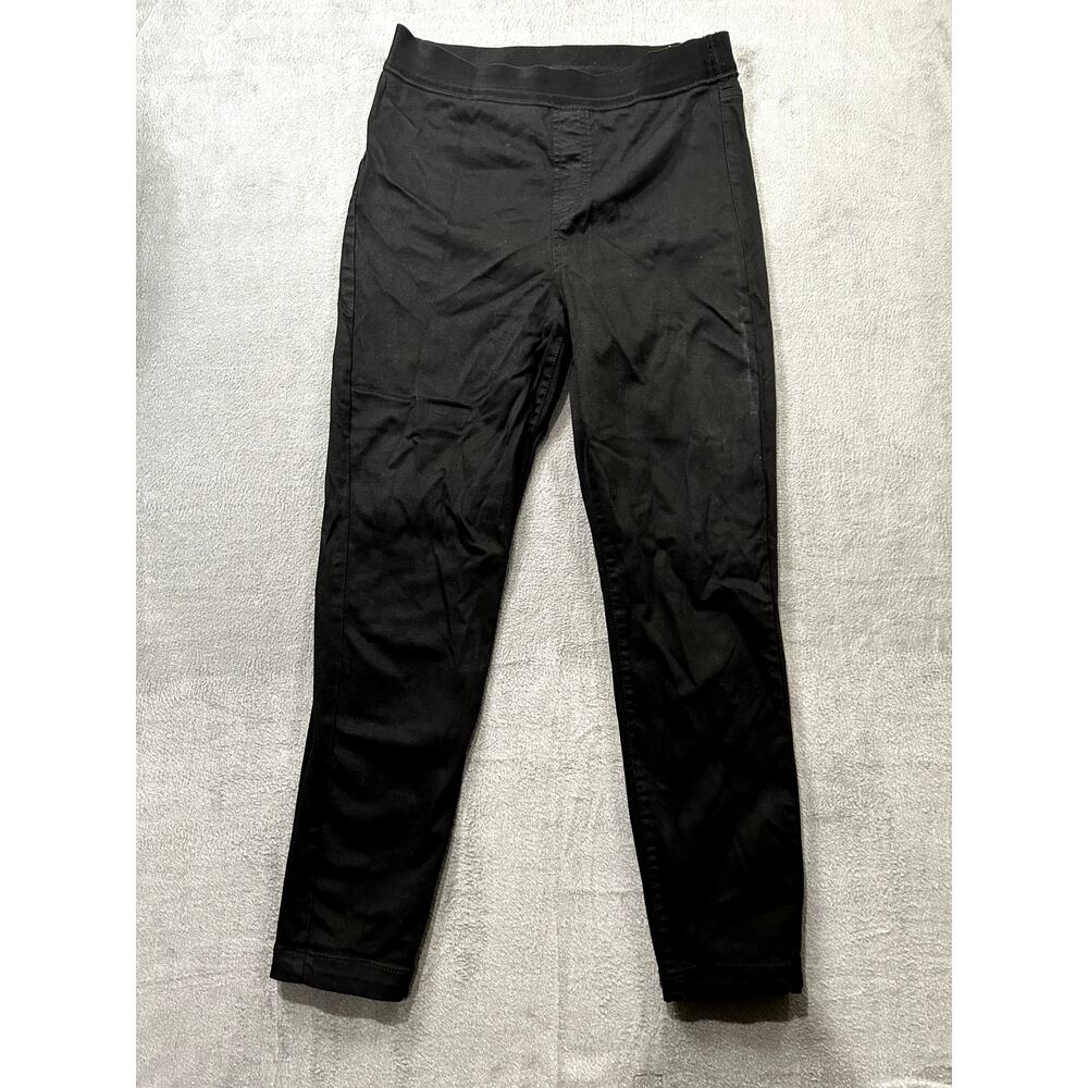 Buffalo David Bitton Women's Pull On‎ Black Pants Straight Slim Size Medium